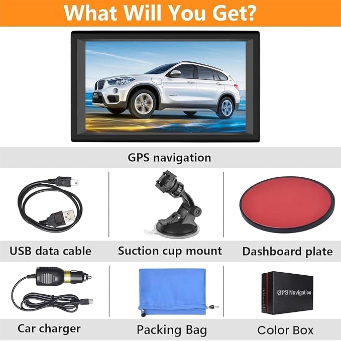 GPS Navigator for Car Truck RV, 9 ” Trucker GPS for Semi Truck 2025 Map， Real - Image 7