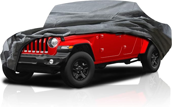 USCarCover 5 Layer All Weather Protection, Breathable Car Cover by DASHIELD