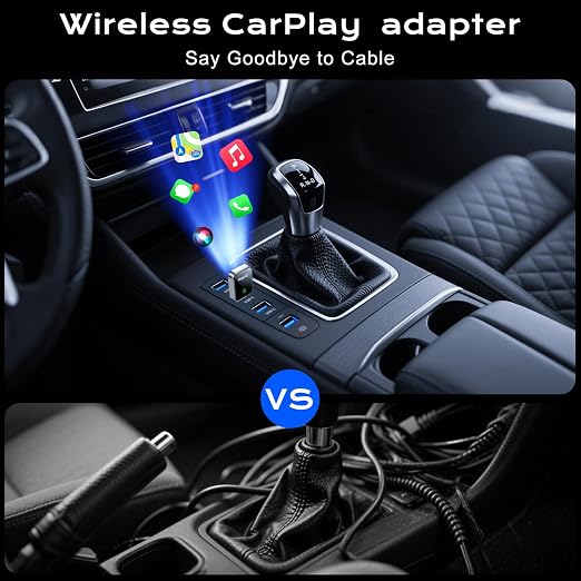 CarPlay Wireless Adapter for iPhone & Android Auto, Plug and Play Mini Size 2 - Image 5