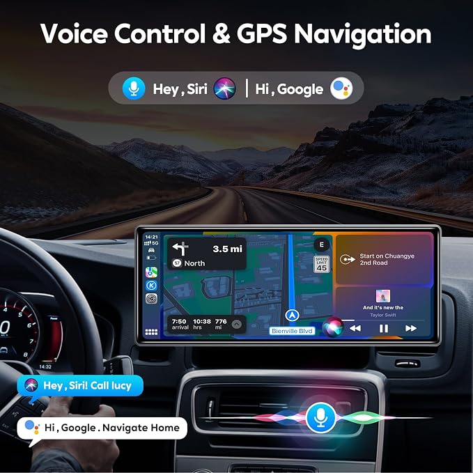 10.26" Wireless Apple Carplay Screen - Image 3