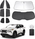 TINGLU Window Shades for Nissan Rogue 2021-2024 2025 Accessories Car Side Full by TINGLU