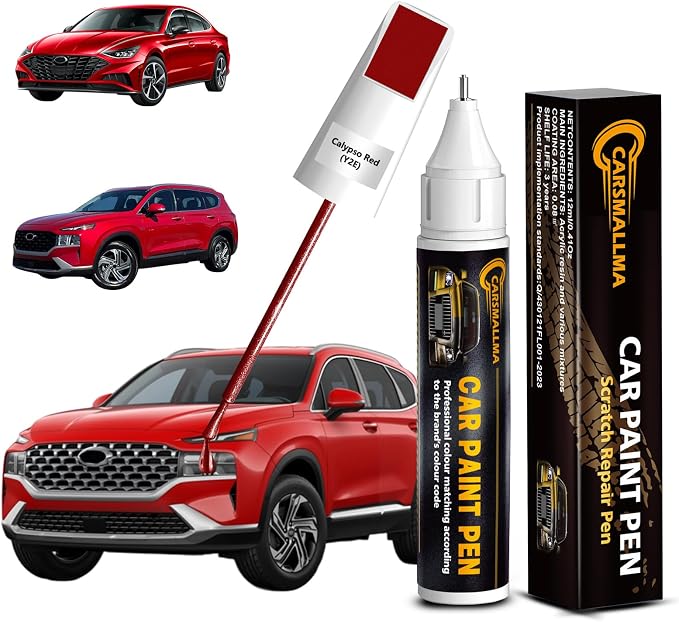 Y2E Calypso Red Car Touch Up Paint by Carsmallma