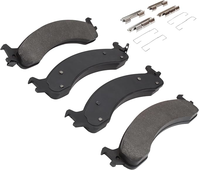 Premium Semi-Metallic Front Brake Pads Compatible - Image 2