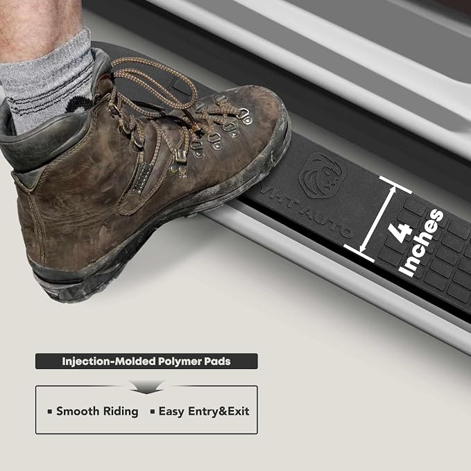 YHTAUTO 4 Inch Running Boards Side Step Bars Fit - Image 3