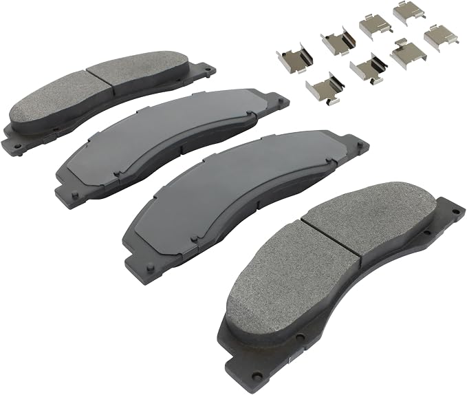 Premium Semi-Metallic Front Brake Pads Compatible - Image 2