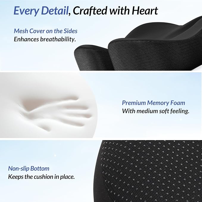 ZIKEE Gel Seat Cushion for Office Chair and Car Seat - Image 6