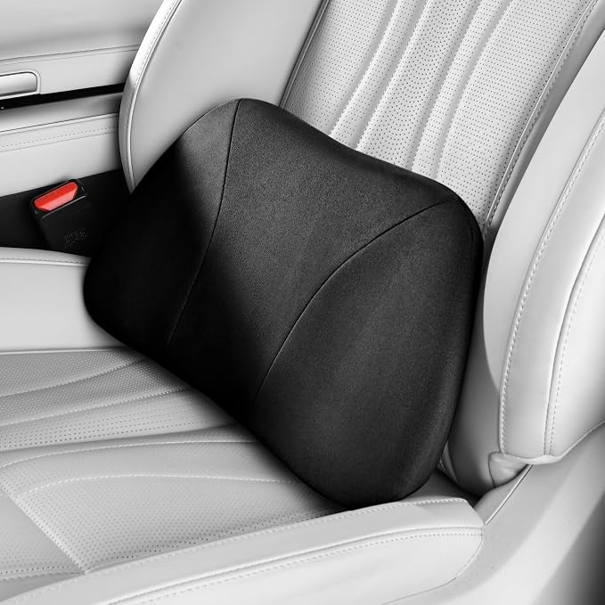 1P Lumbar Support Pillow, 15.5x8.7 Memory Foam, Superfiber Suede, Drive car by -----------------