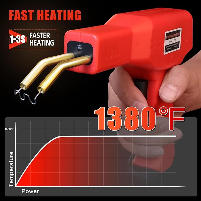 ATOLS Plastic Welder, Plastic Welding Kit, Hot Stapler Kit, Plastic Welder Gun - Image 4