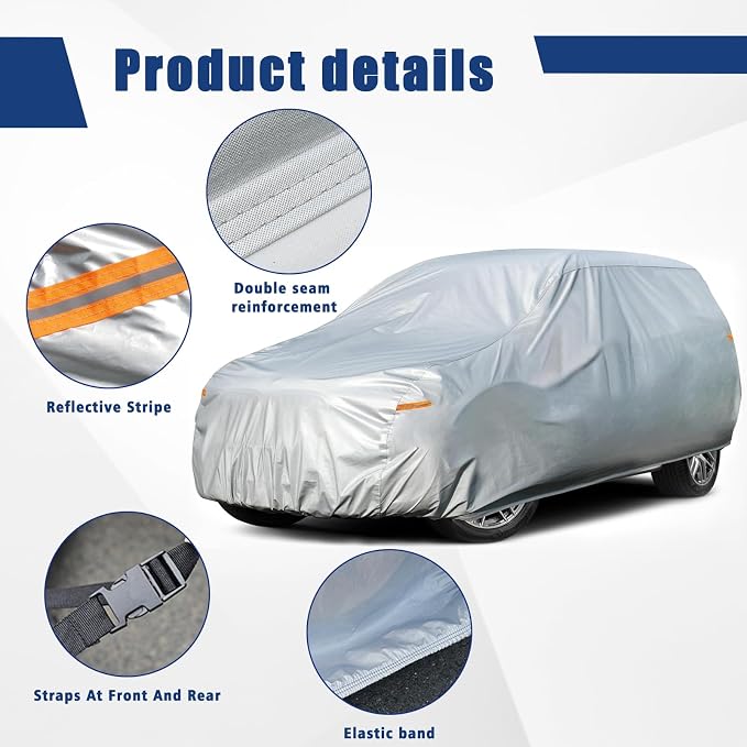Kayme 6 Layers SUV Car Cover Custom Fit - Image 3