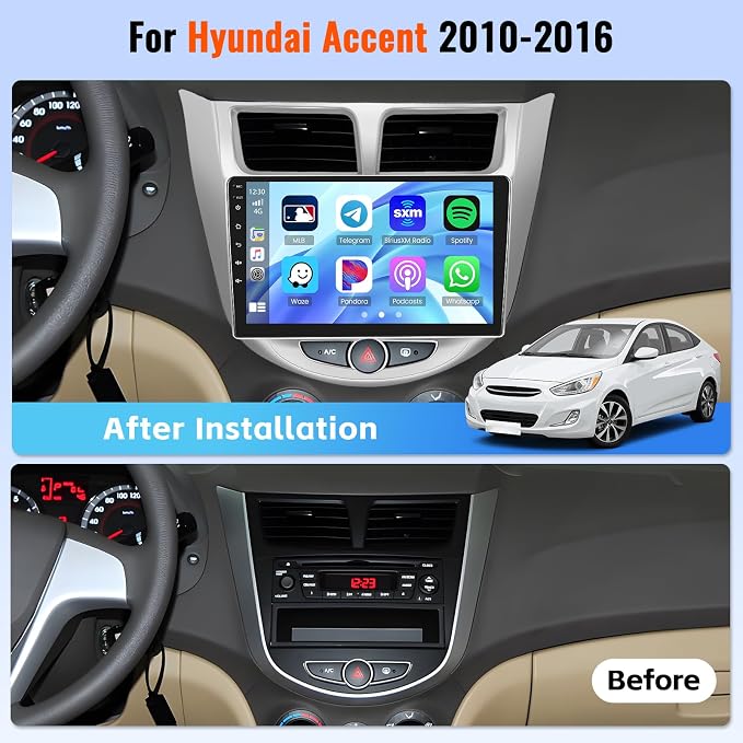 Android 15 Car Stereo for Hyundai Accent 2010-2016 - Image 2