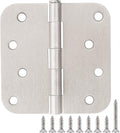12 Pack 4 Inch Nickel Door Hinges Satin/Brushed Nickel Door Hinges 4 in x 4" by TDCHINGES