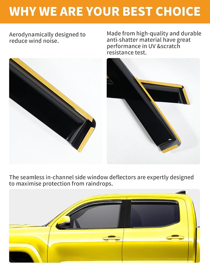 in-Channel Window Rain Guards Fit - Image 5