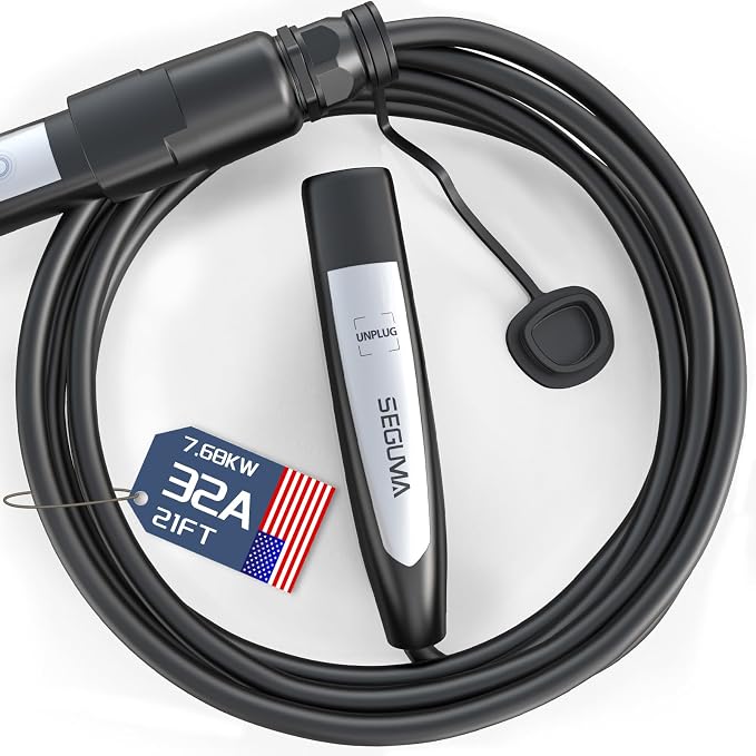 32A EV Charger Extension Cord for Tesla Charger, 21ft EV Extension Cable for by Seguma