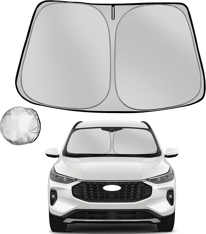 Windshield Sun Shade for 2020-2025 Ford Escape Foldable Sun Sunshade for Car by Fonowka