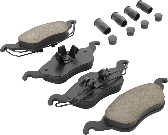 Premium Semi-Metallic Front Brake Pads Compatible - Image 2