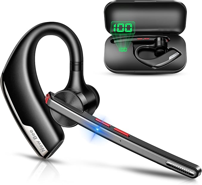 New bee Bluetooth Headset, Wireless Bluetooth Earpiece by NewBee