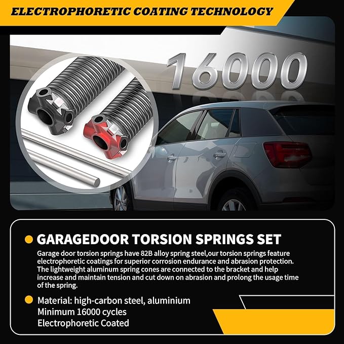 Pair of 2"Garage Door Torsion Springs Set - Image 6