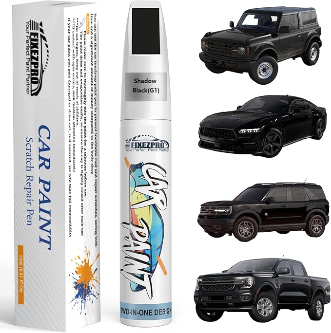 Shadow Black Touch Up Paint for Ford, Car Paint Scratch Repair Remover Pen by FIXEZPROCarPaint