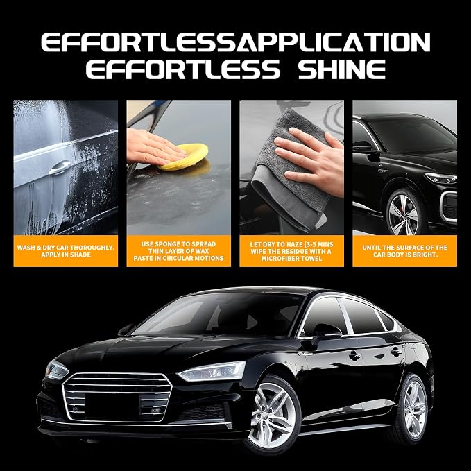 Car Wax for Dark Color Cars | Black, Midnight Blue | Liquid Depth & Sun Swirl - Image 5