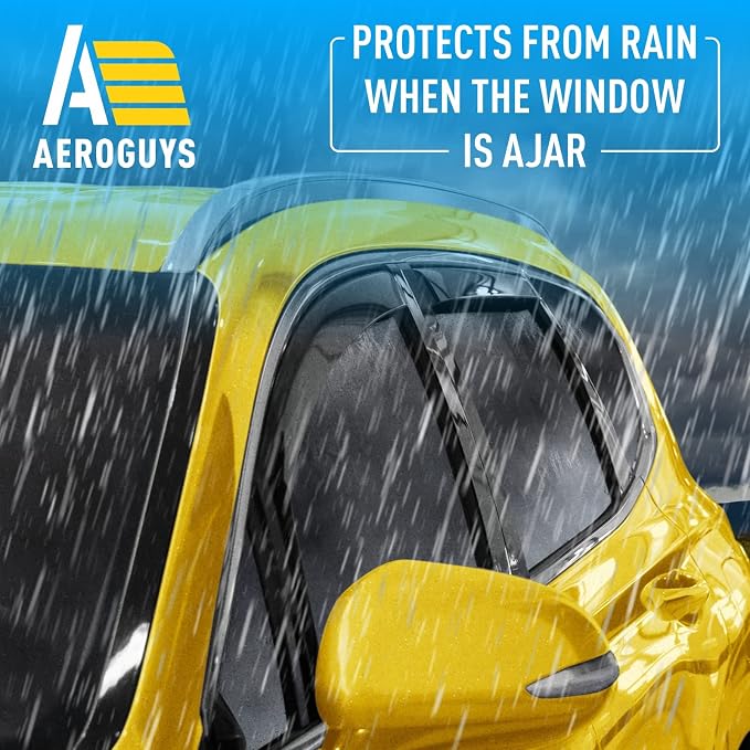Extra Durable Window Deflectors in-Channel Window Visors Rain Guards Fit - Image 2