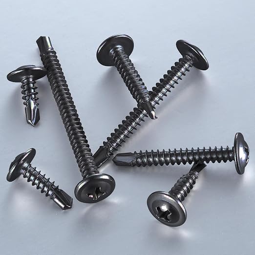 #8×1/2” for Sheet Metal Self-Tapping Screws 410 Black Stainless Steel Truss - Image 4