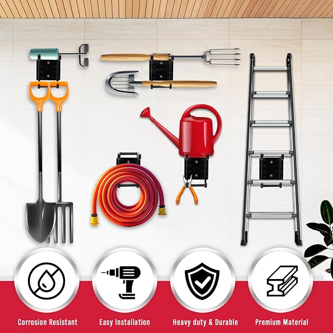 2-Piece 9.4" Heavy Duty Garage Hooks, Sturdy Utility Hooks Holds 55 LB Wall - Image 8