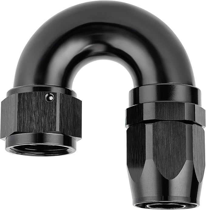 EVIL ENERGY 12AN 180 Degree One Piece Full Flow Hose End Fitting Swivel by EVILENERGY