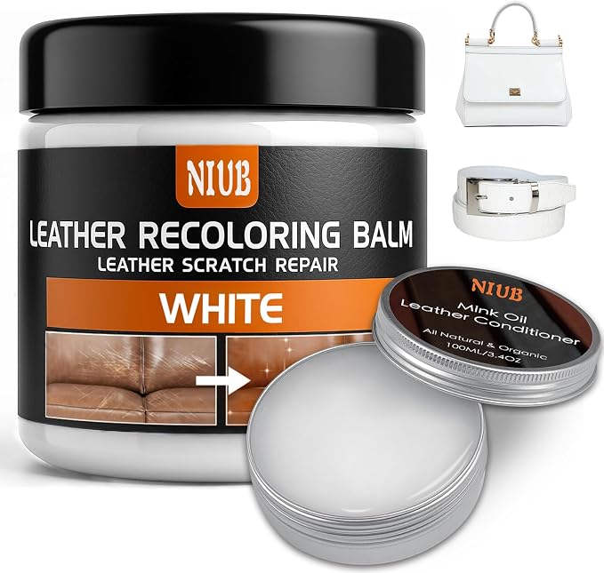 Leather Recoloring Balm Leather Color Restorer Scratch Repair Leather Paint by NIUB