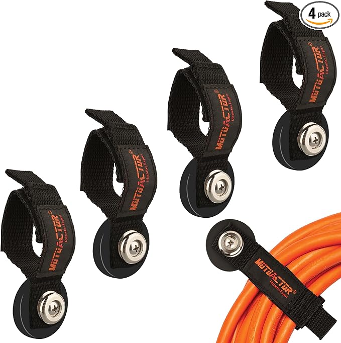 MUTUACTOR Magnetic Hooks Heavy Duty, Non-Slip Magnets Extension Cord Organizer by MUTUACTOR