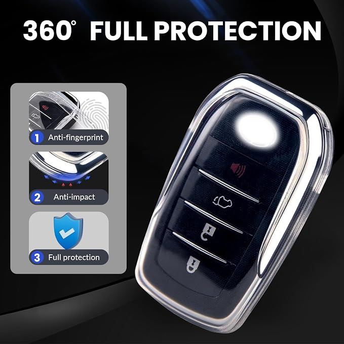 OLLEN Clear TPU Key Fob Cover, Fit - Image 4