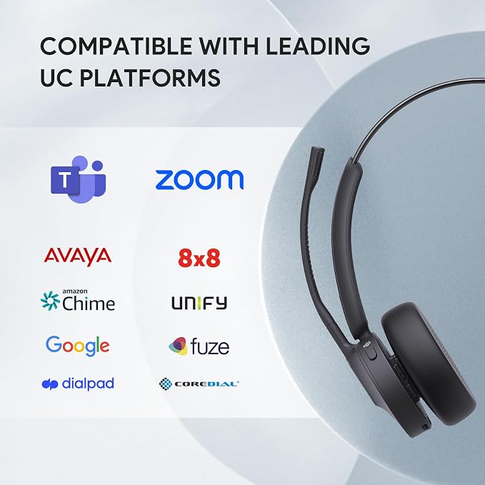 Yealink BH70 with Stand Wireless Bluetooth Headset with Microphone - Image 7