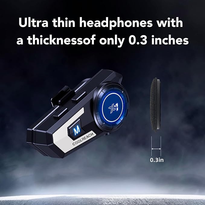 Motorcycle Helmet Bluetooth Headset, Sking Earphone, CVC Noise Cancellation - Image 2