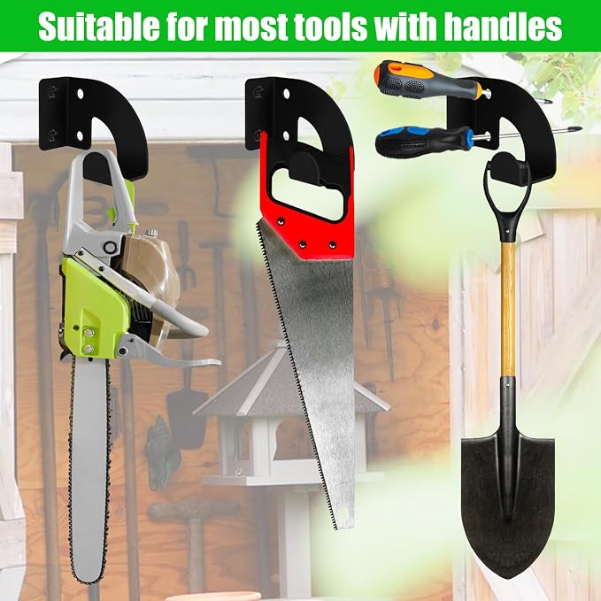 Chainsaw Hanger, Heavy Duty Chainsaw Wall Mount Holder, Organizer Mounted - Image 5