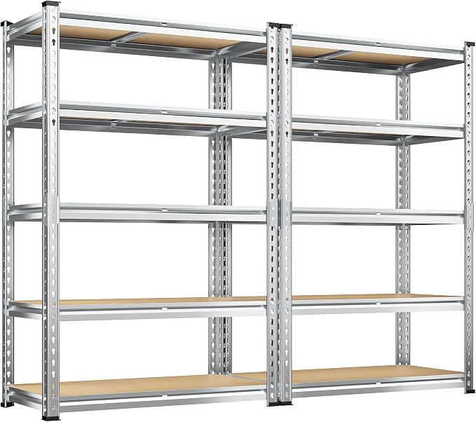 REIBII Garage Shelving, 5 Tier Storage Shelves Load 2020LBS, Adjustable Garage by REIBII