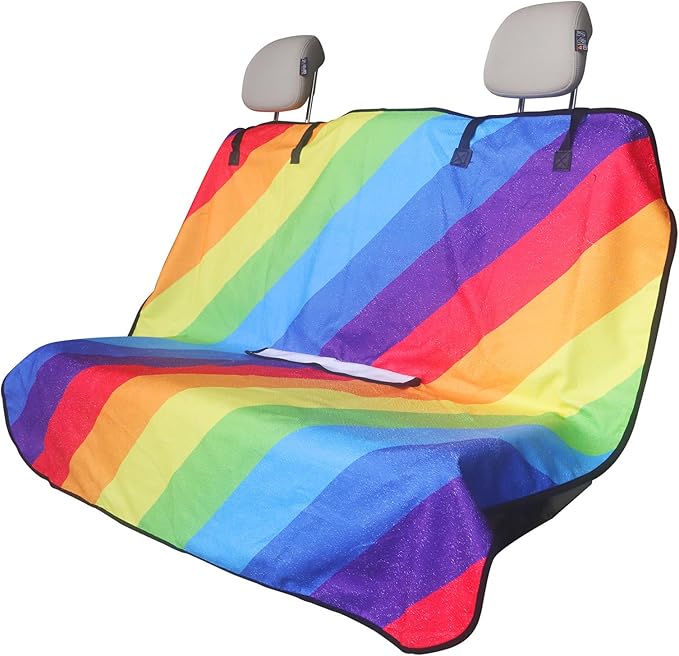 Back Seat Cover for Car Trucks Van SUV, Waterproof Rear Bench Towel Seat Covers by LoyaGour