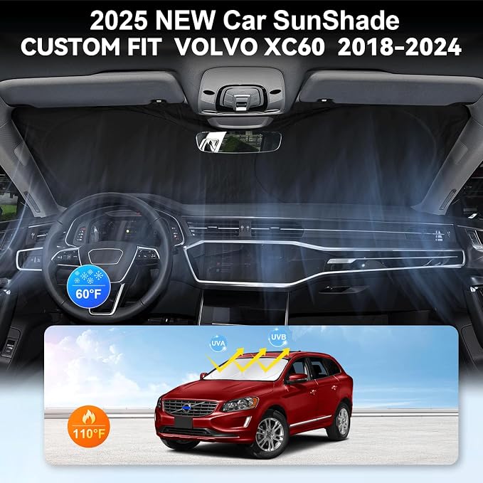 Custom Fit XC60 Windshield Sunshade - Image 4