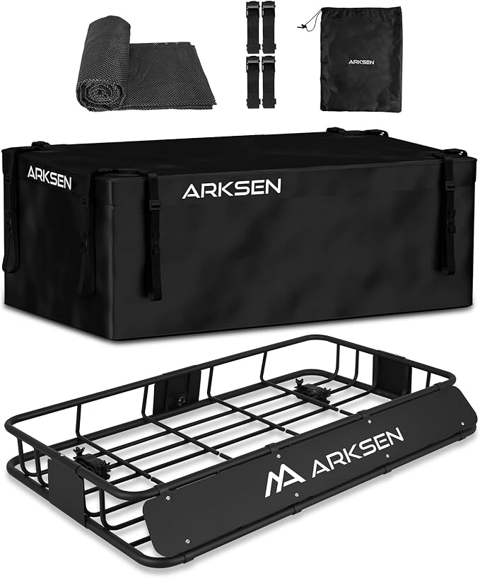 ARKSEN 30 x 50 x 6 Inch Universal Extra Wide 150LB Heavy Duty Roof Rack Cargo by ARKSEN