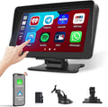 【64G TF Card】 Portable Wireless Apple CarPlay and Android Auto Screen by Hikity