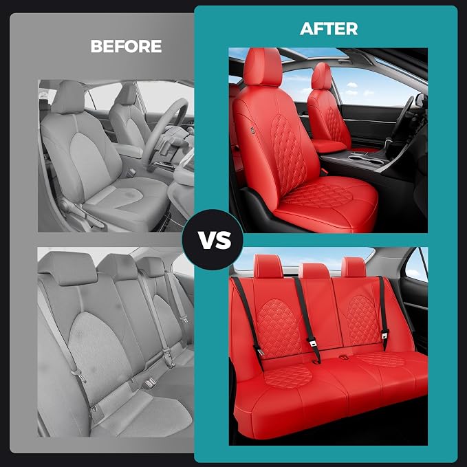 for Toyota Camry Seat Covers LE SE SE Nightshade 2018 2019 2020 2021 2022 2023 - Image 6