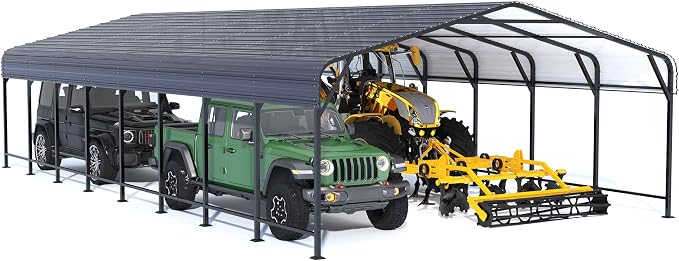 Polar Aurora 20x40 FT Metal Carport - Image 5