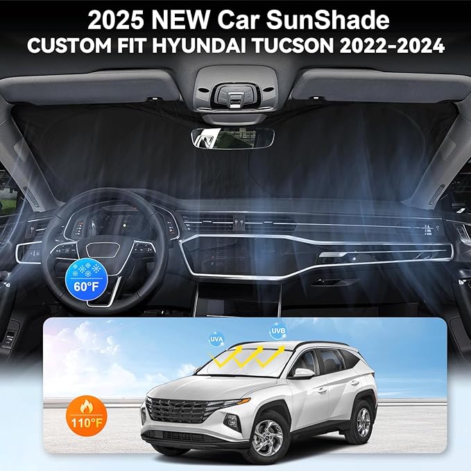 Custom Fit Tucson Windshield Sunshade - Image 4