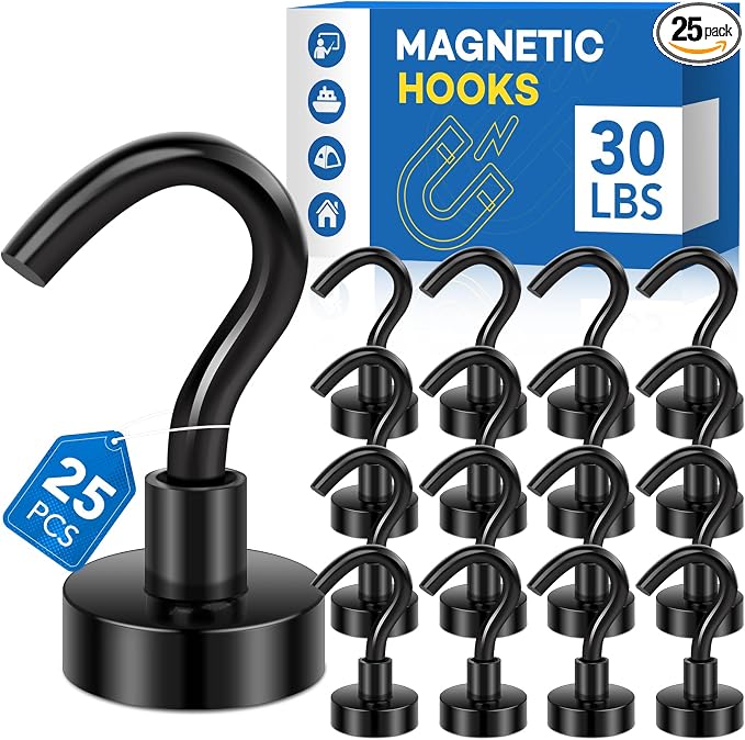 LOVIMAG Magnetic Hooks, 30Lbs Strong Magnetic Hook by LOVIMAG