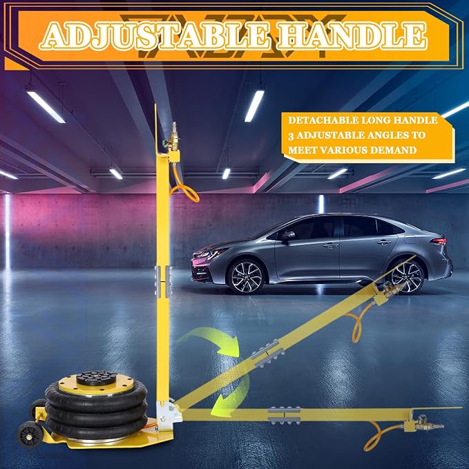5T Triple Bag Air Jack 11000lbs Pneumatic Jack 3s Fast Lift Up 16in Airbag Jack - Image 4