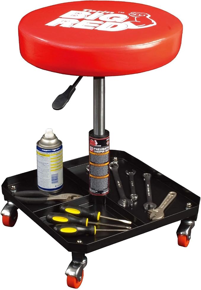 BIG RED TR6350 Torin Rolling Pneumatic Creeper Garage/Shop Seat: Padded - Image 3