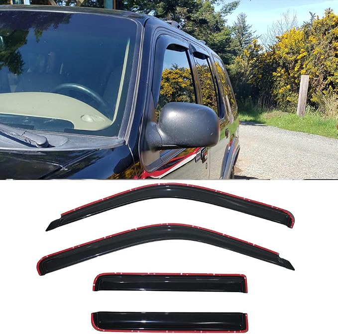 Side Window Visor Vent Wind Deflector fit - Image 3
