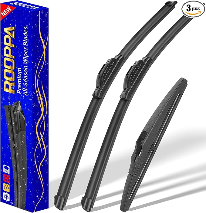 3 wipers Replacement for 2016-2021 Chevrolet Chevy Spark, Windshield Wiper by ROOPPA