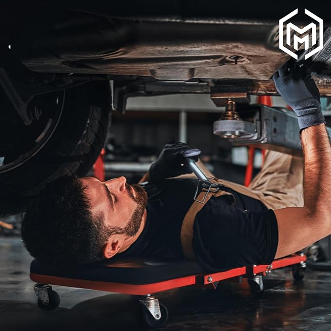 M-AUTO Foldable Z Creeper 2-in-1 Rolling Folding Car Creeper & Seat, 330LBS - Image 9