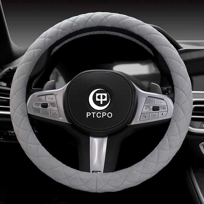 Soft Car Steering Wheel Cover for Sedan, Warm Luxury Velvet, Anti Slip - Image 2