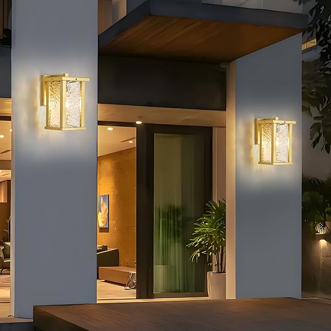 Outdoor Wall Sconce E26 Base Metal Frame - Image 2