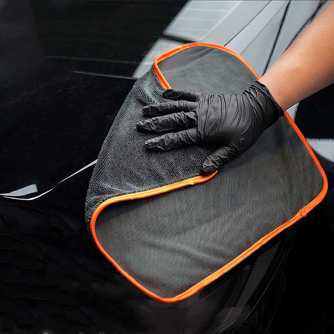 SPTA Microfiber Car Drying Towels, Cleaning Cloth Towels, Twist Pile Rapid - Image 7